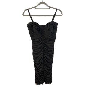 Tadashi Shoji Size PXS Ruched Strapless Mini Dress LBD Bodycon